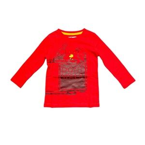 Appaman Peanuts Woodstock Graphic Tee Prize Red Don’t Walk Sign Kids 3T NWT